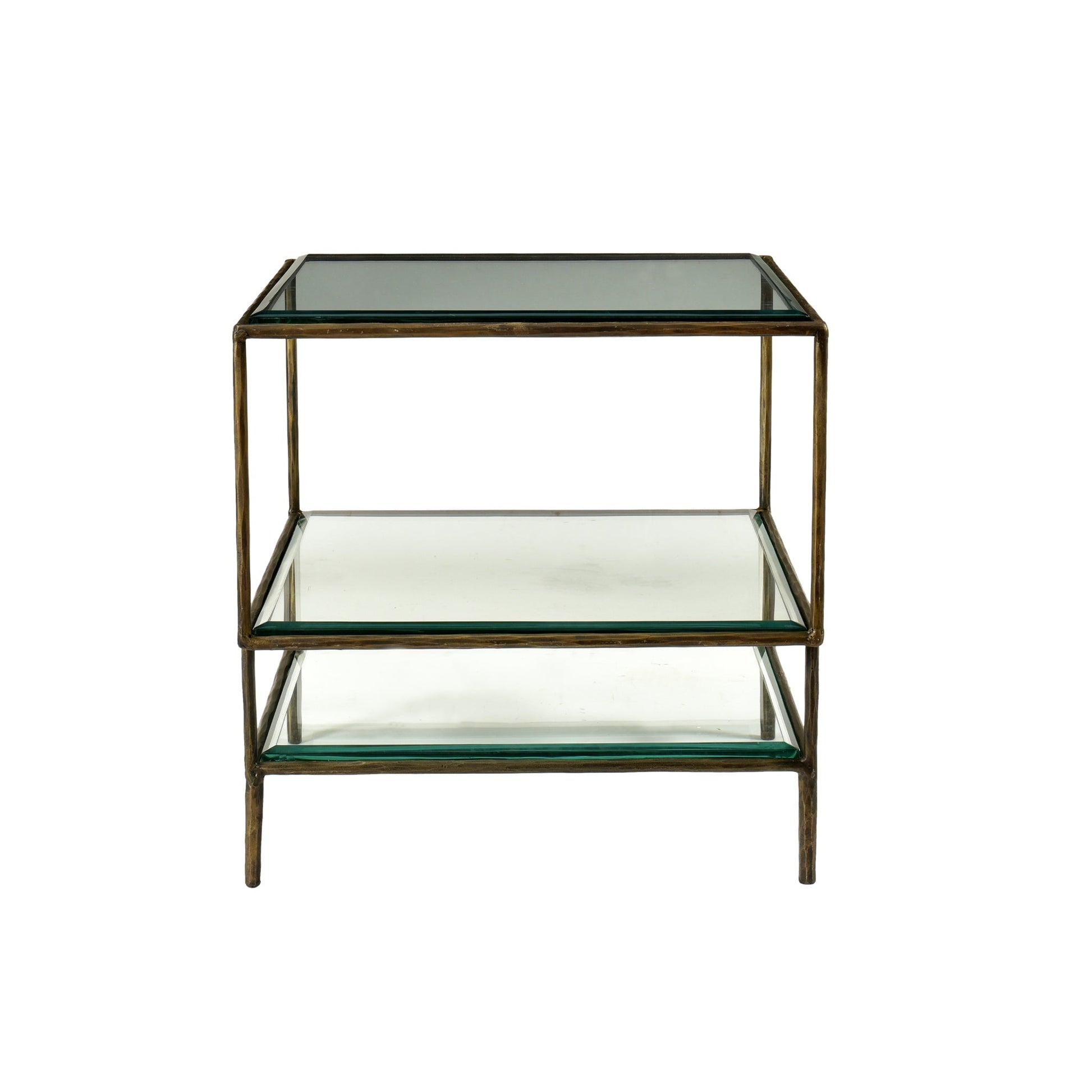 Meva Orlando Melvin 20" Gold/Clear End Table