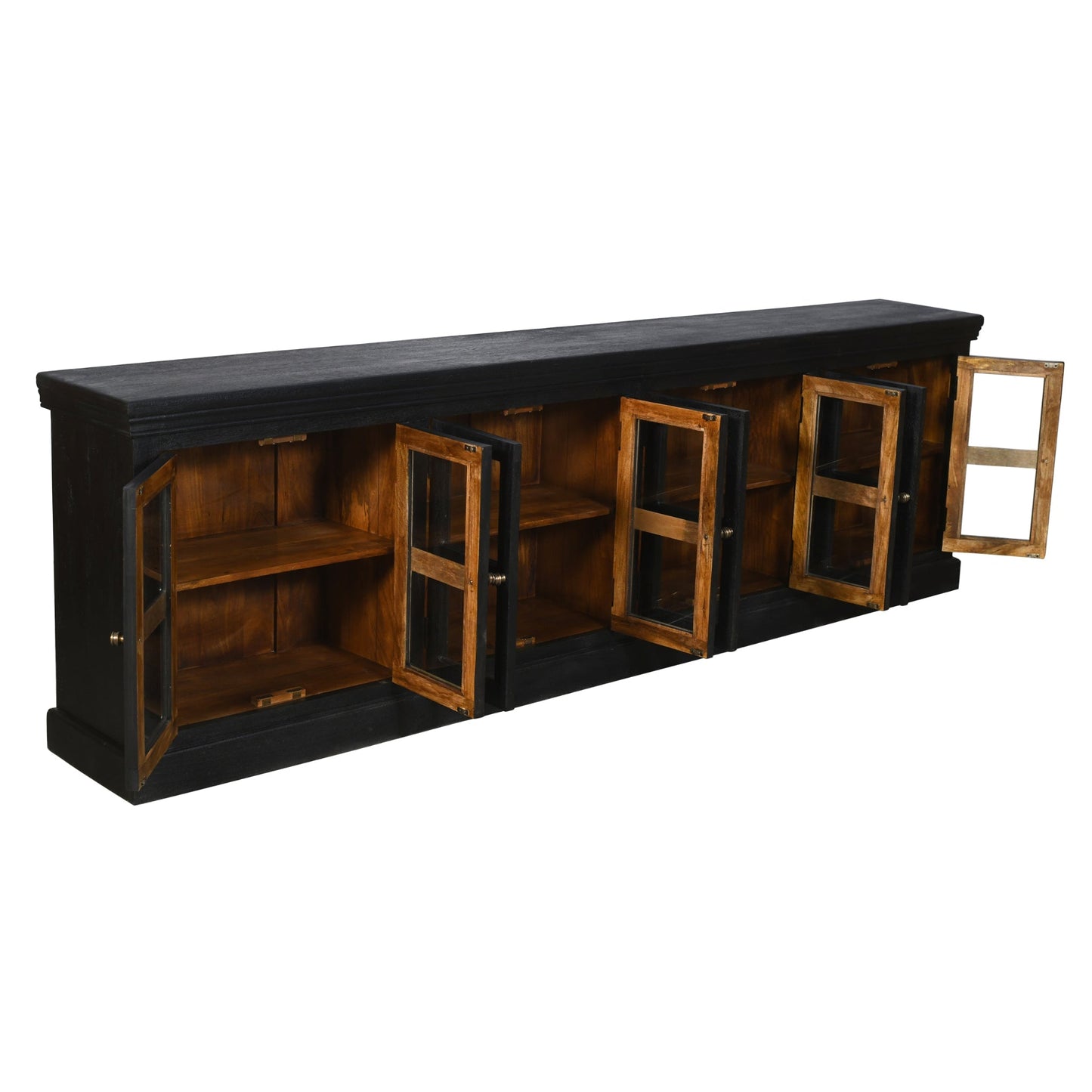 Meva Peachtree 8-Door Charcoal Grey Sideboard