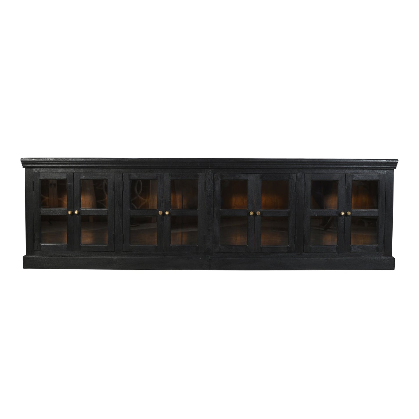 Meva Peachtree 8-Door Charcoal Grey Sideboard