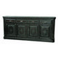 Meva Pendleton 82" 4-Door 4-Drawer Dark Brown Sideboard