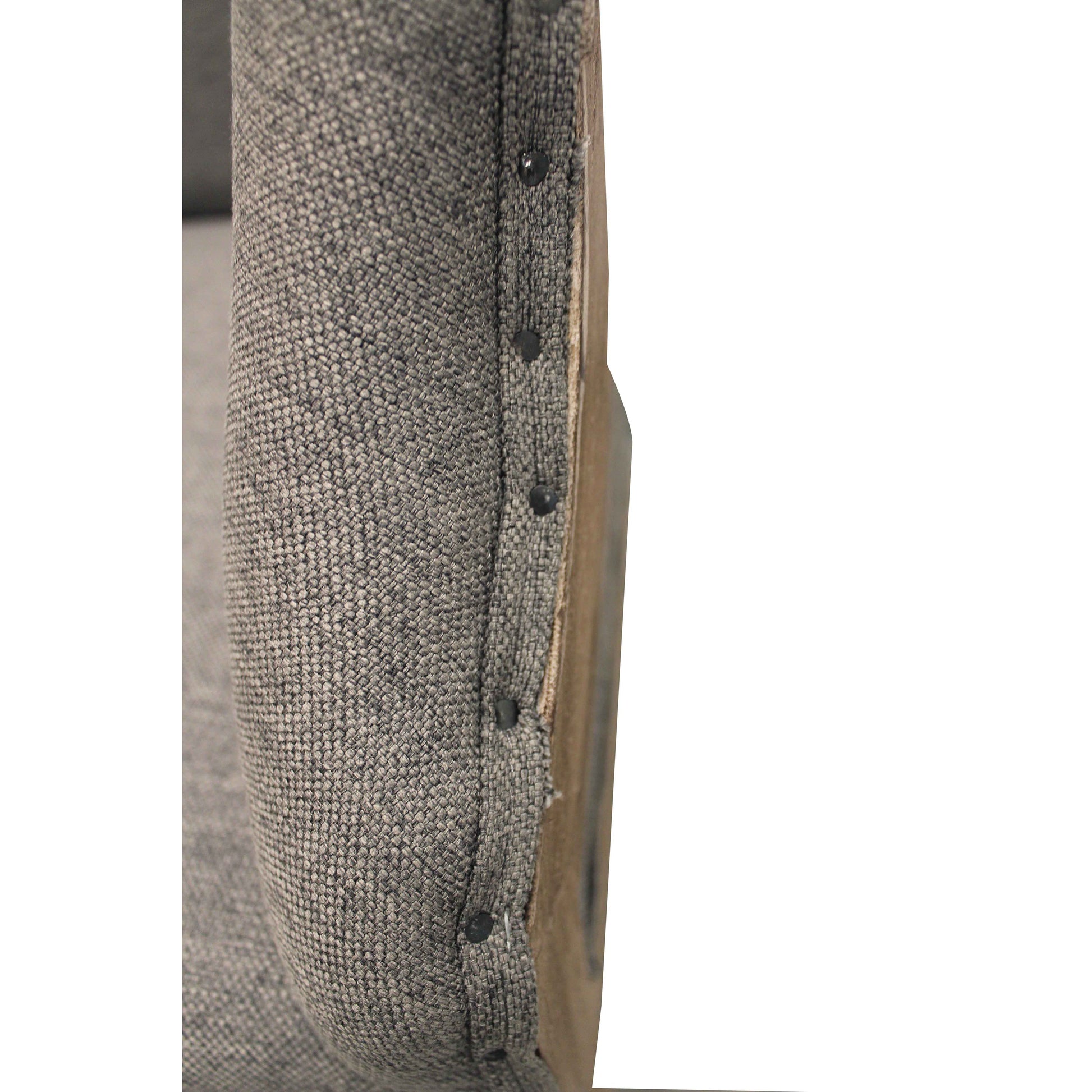 Meva Phil 25" Gray Birch Wood Arm Chair With Exposed Wood Frame