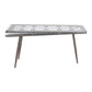 Meva Pilot 56" Silver Aluminum Sheets Console Table With Steel Screws