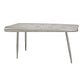 Meva Pilot 56" Silver Aluminum Sheets Console Table With Steel Screws