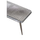 Meva Pilot 56" Silver Aluminum Sheets Console Table With Steel Screws
