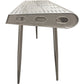 Meva Pilot 56" Silver Aluminum Sheets Console Table With Steel Screws