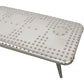 Meva Pilot 56" Silver Aluminum Sheets Console Table With Steel Screws