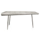 Meva Pilot 56" Silver Aluminum Sheets Console Table With Steel Screws