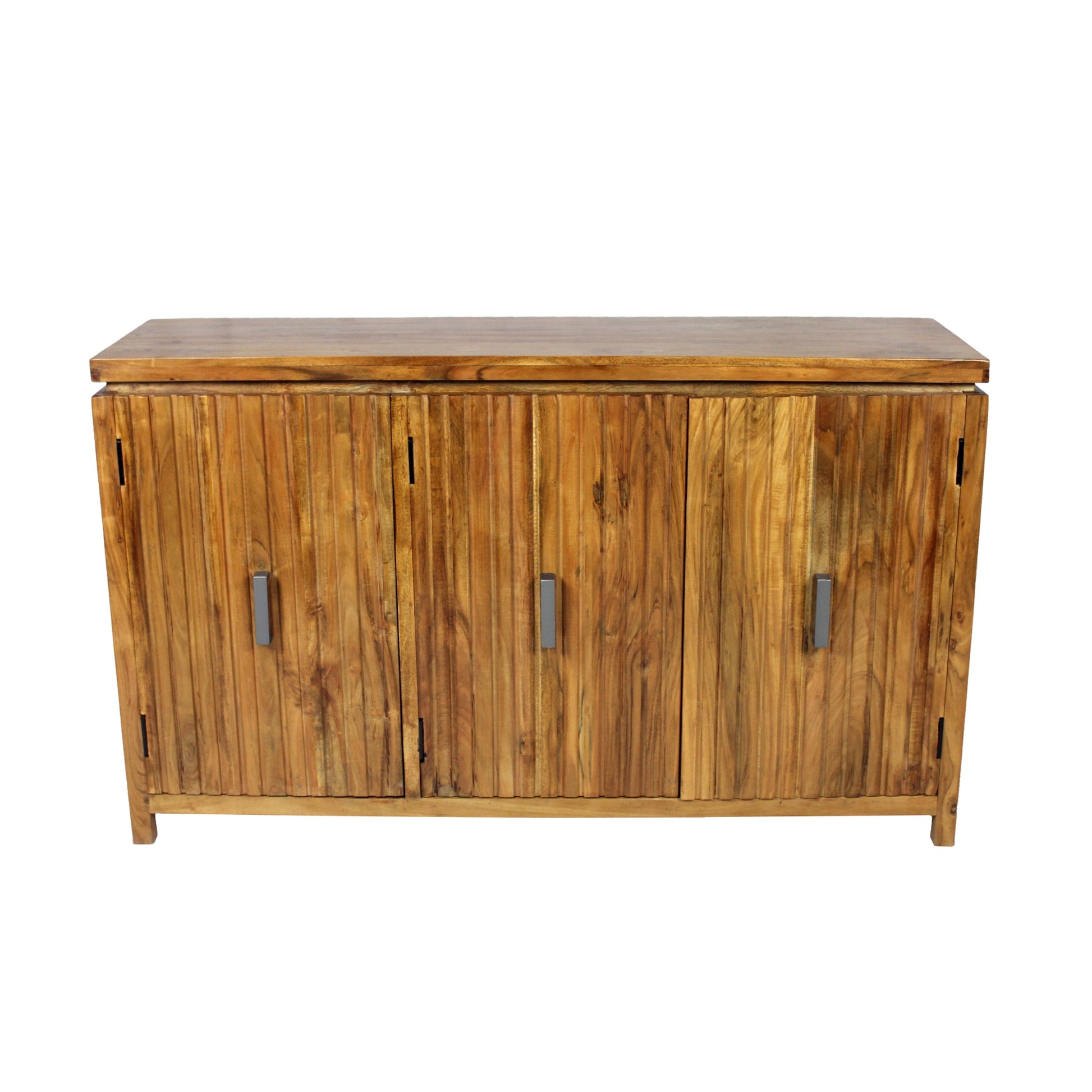 Meva Redondo 60" 3-Drawer Solid Acacia Wood Sideboard