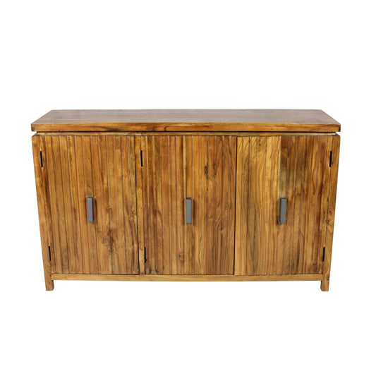 Meva Redondo 60" 3-Drawer Solid Acacia Wood Sideboard