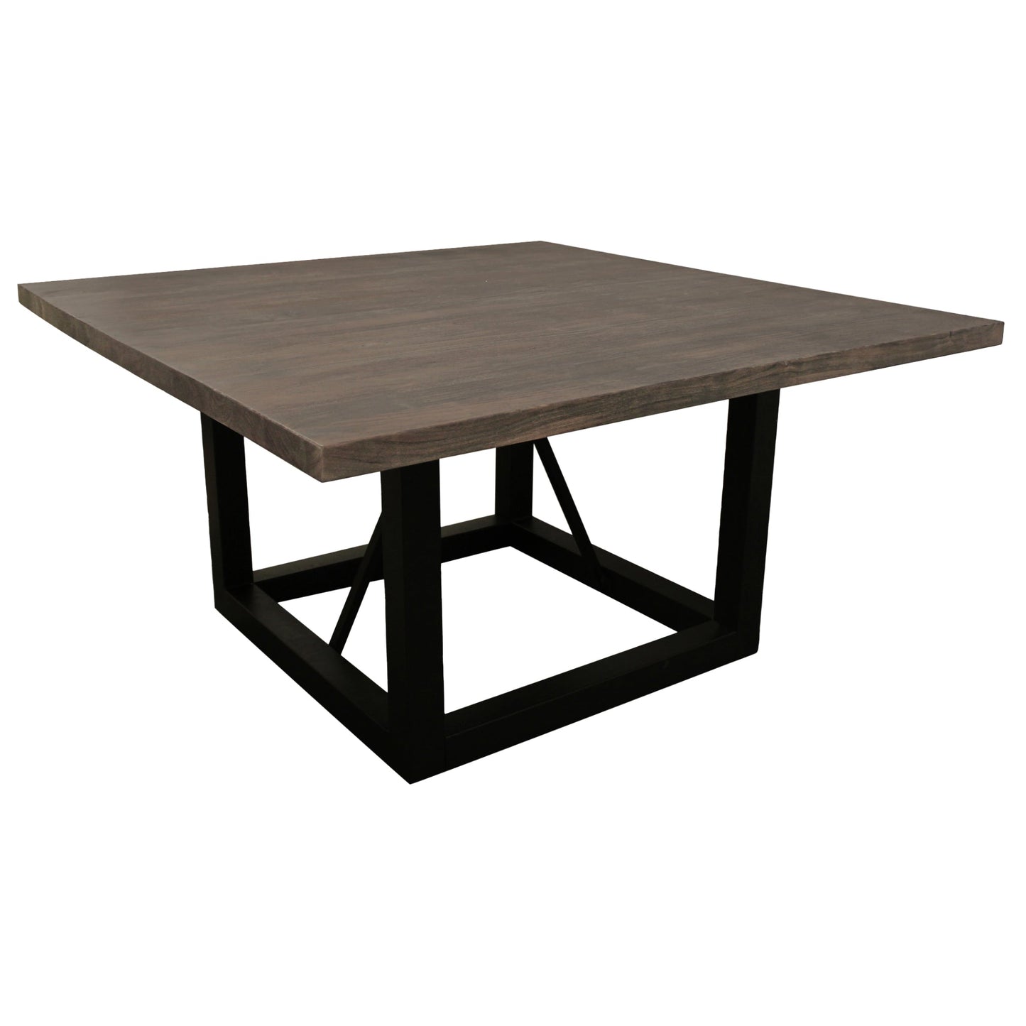 Meva Redondo 60" Dark Brown Square Dining Table