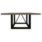 Meva Redondo 72" Dark Brown Square Dining Table