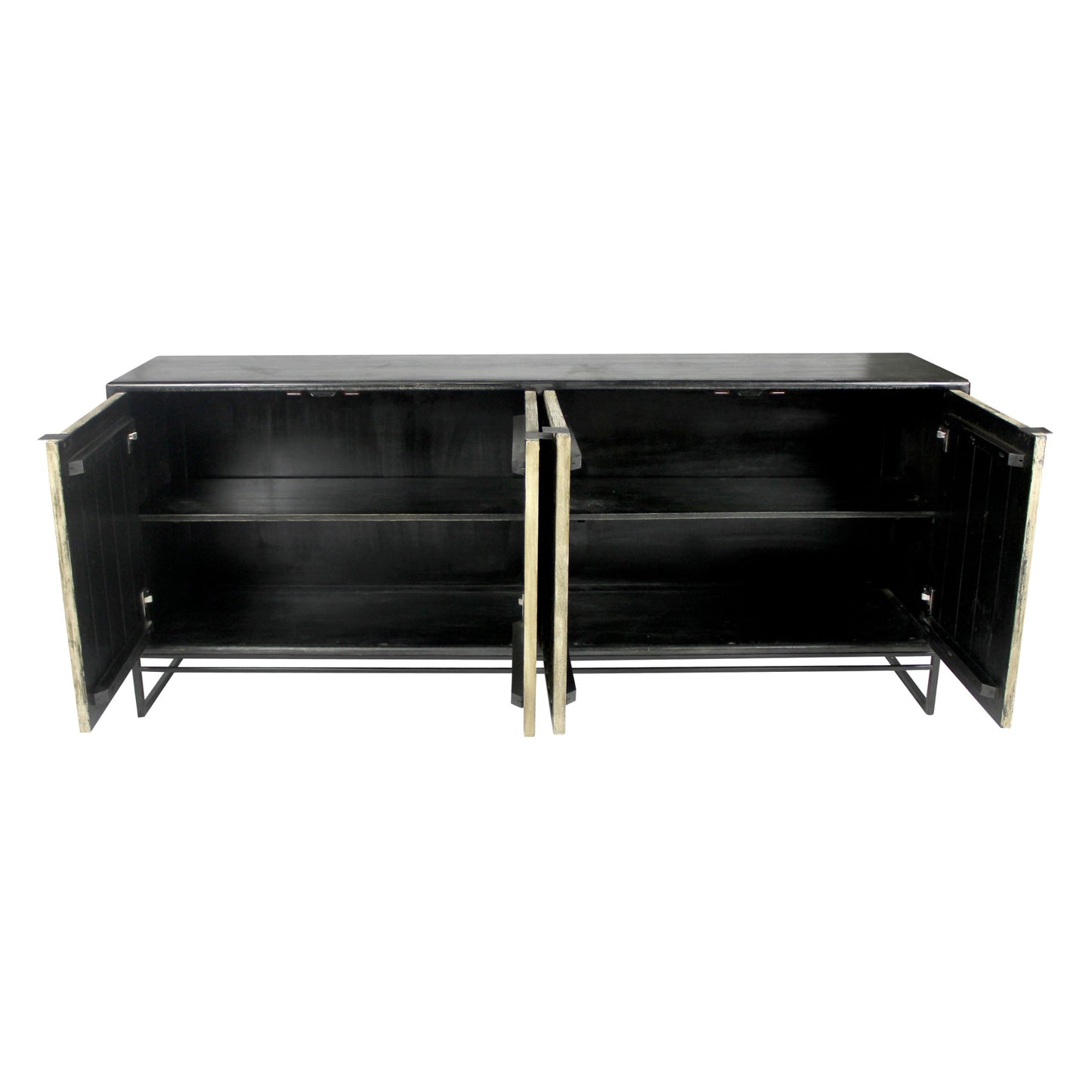 Meva Redondo Ezra 80" 4-Door Dark Brown Sideboard