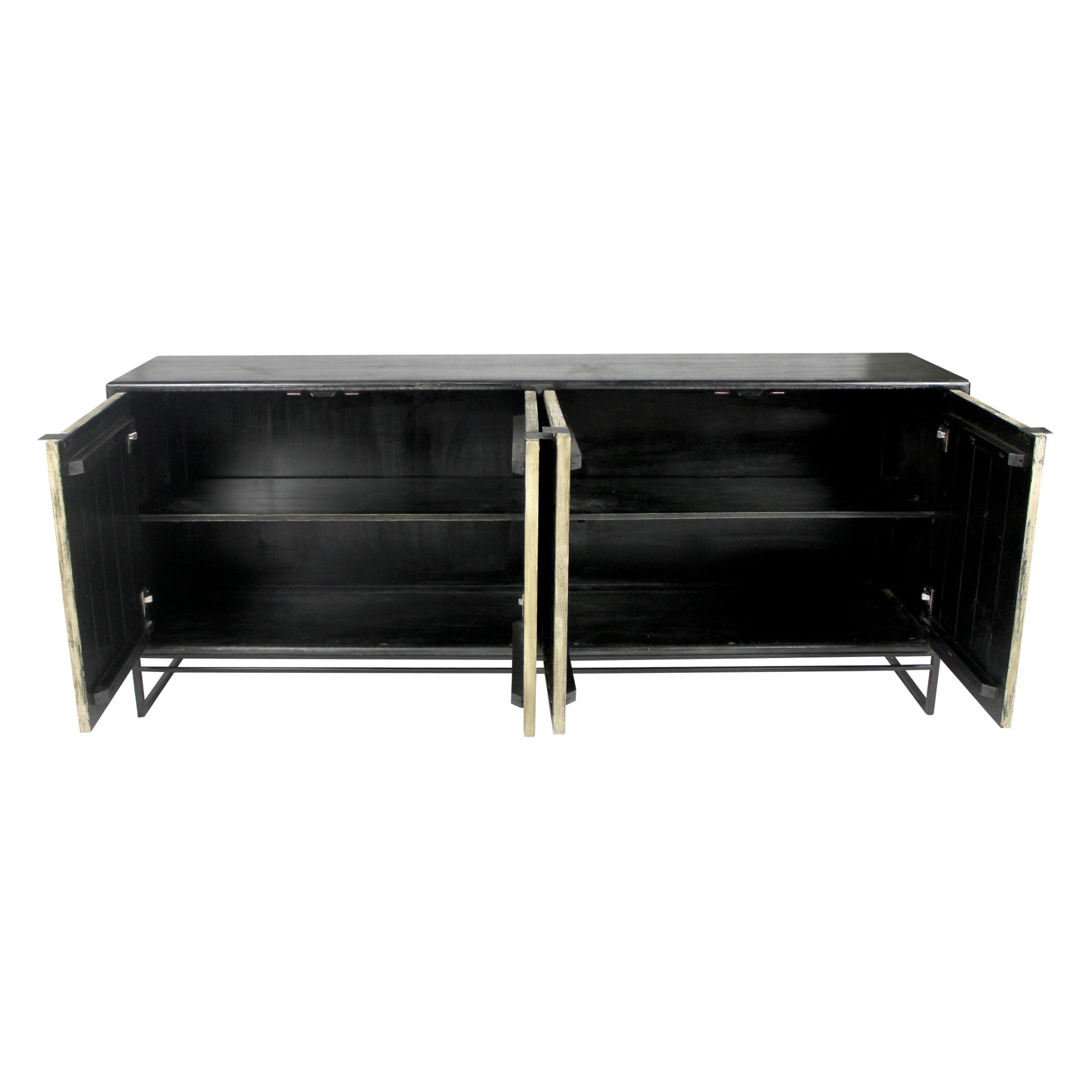 Meva Redondo Ezra 80" 4-Door Dark Brown Sideboard