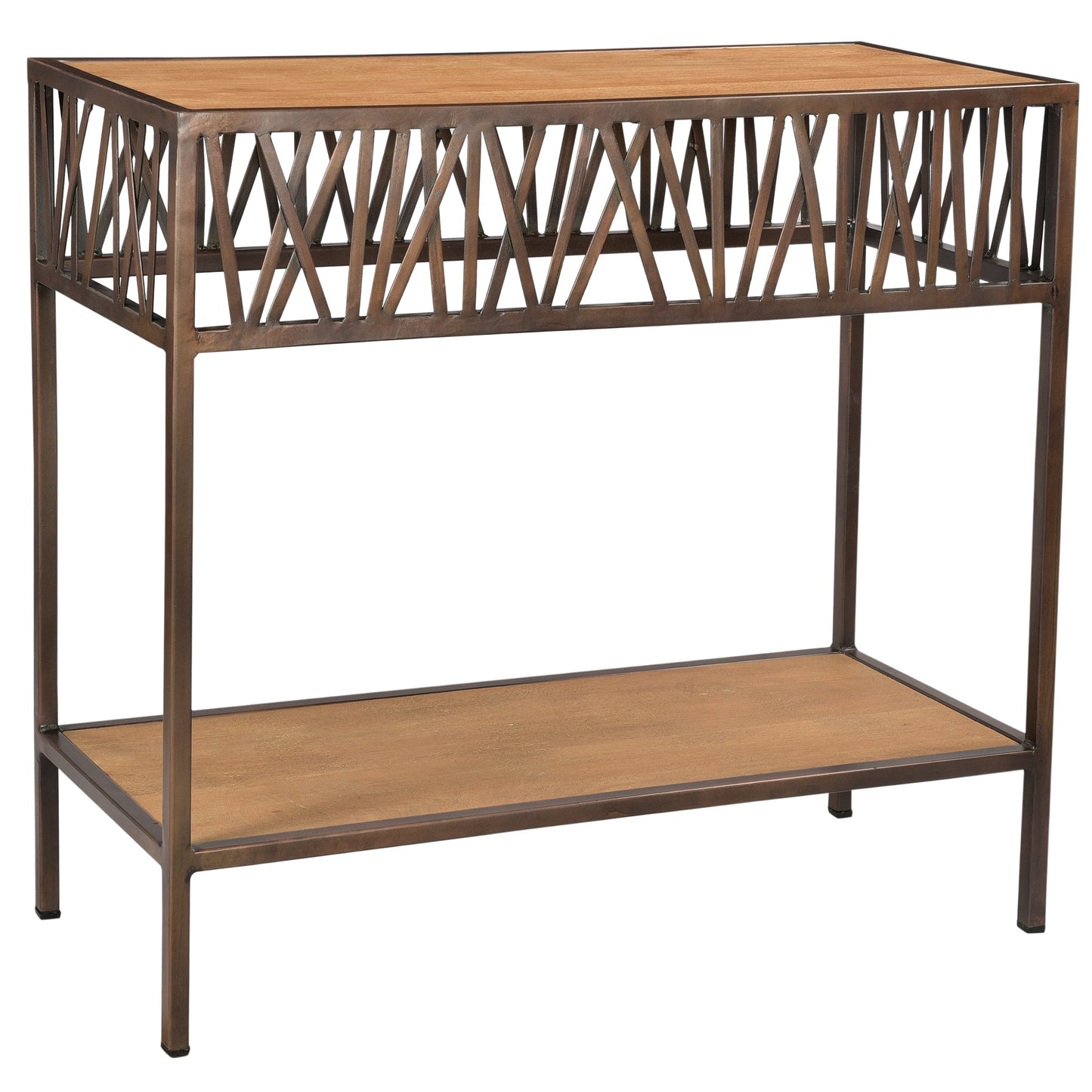 Meva Redondo Reid 36" Iron Console Table