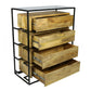 Meva Redondo Tatum 41" 4-Drawer Natural Dresser