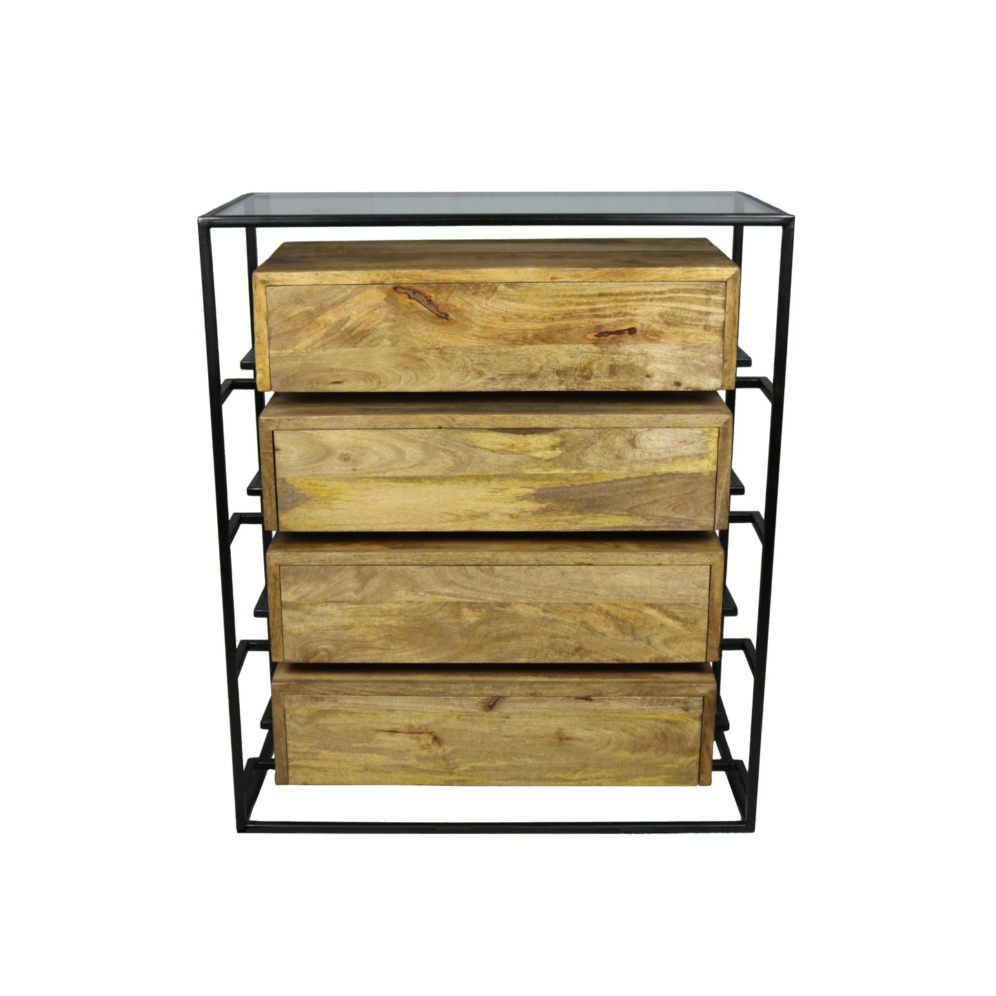 Meva Redondo Tatum 41" 4-Drawer Natural Dresser