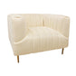Meva Rutland 37" Ivory Lounge Chair
