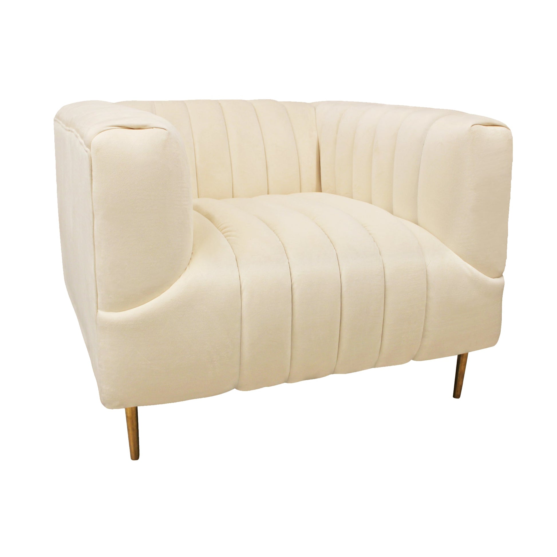 Meva Rutland 37" Ivory Lounge Chair