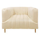 Meva Rutland 37" Ivory Lounge Chair
