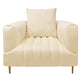 Meva Rutland 37" Ivory Lounge Chair