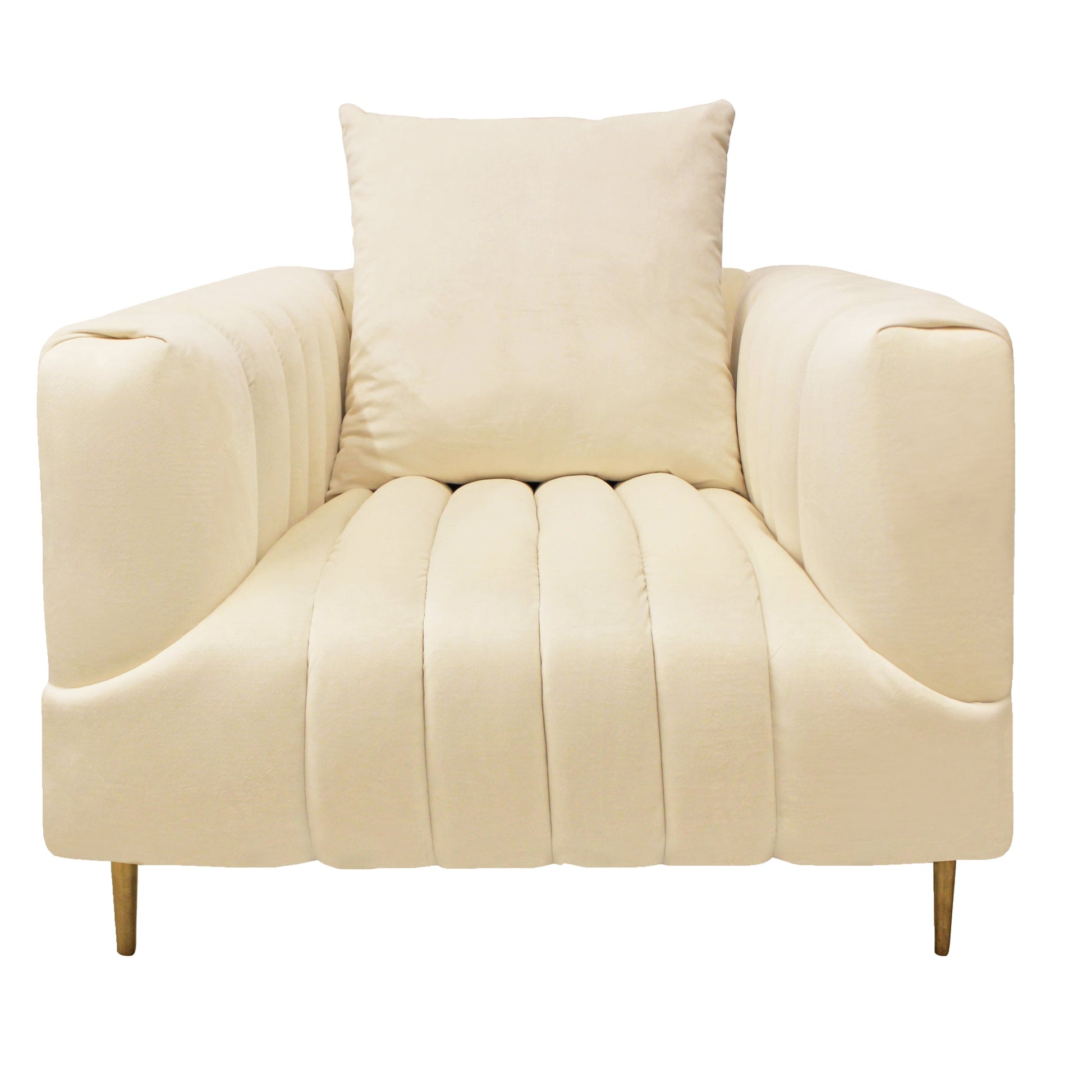 Meva Rutland 37" Ivory Lounge Chair