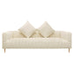 Meva Rutland 90" Ivory Sofa With 2 Toss Pillows