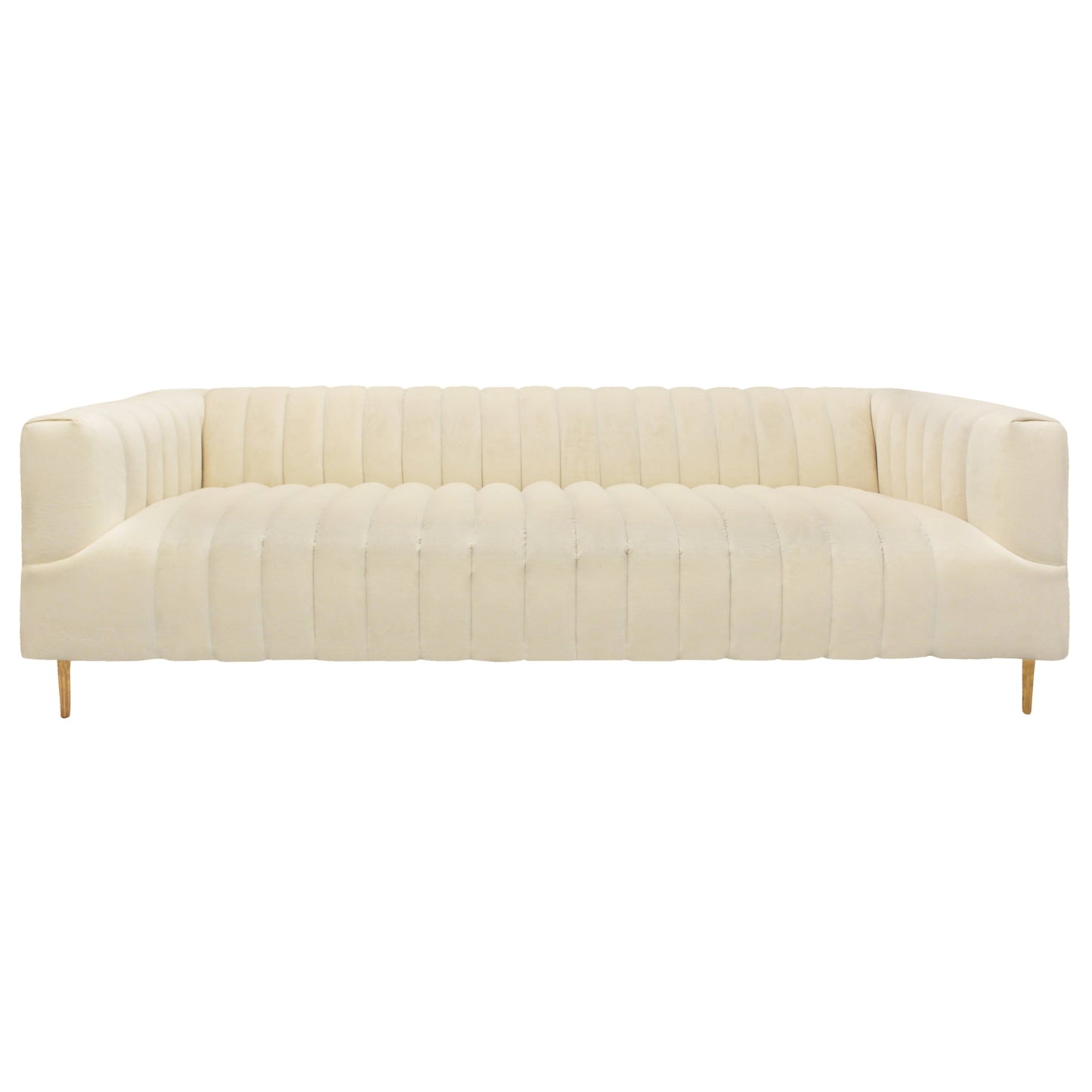 Meva Rutland 90" Ivory Sofa With 2 Toss Pillows