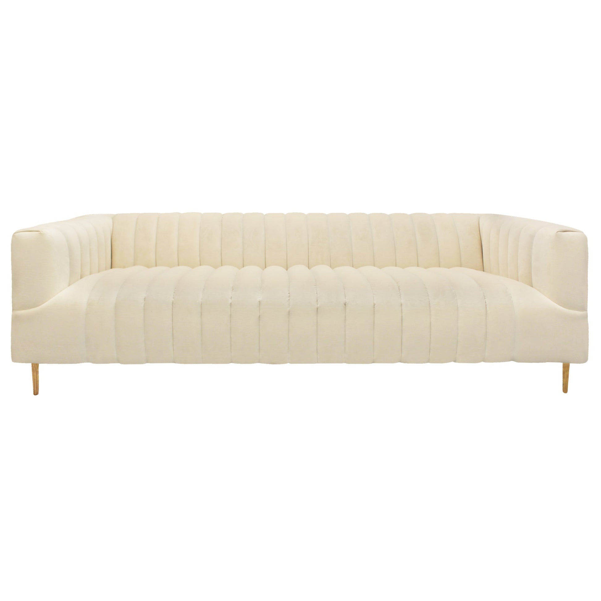 Meva Rutland 90" Ivory Sofa With 2 Toss Pillows
