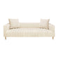 Meva Rutland 90" Ivory Sofa With 2 Toss Pillows