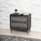 Meva Sarah 28" 2-Drawer Antique Brown Nightstand