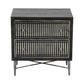 Meva Sarah 28" 2-Drawer Antique Brown Nightstand