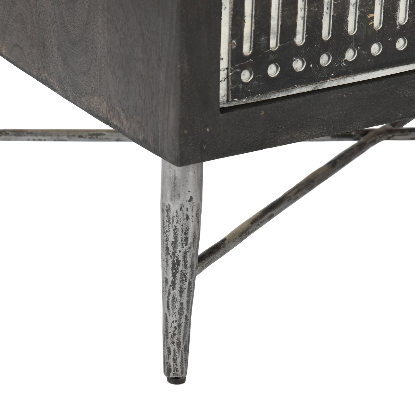Meva Sarah 28" 2-Drawer Antique Brown Nightstand