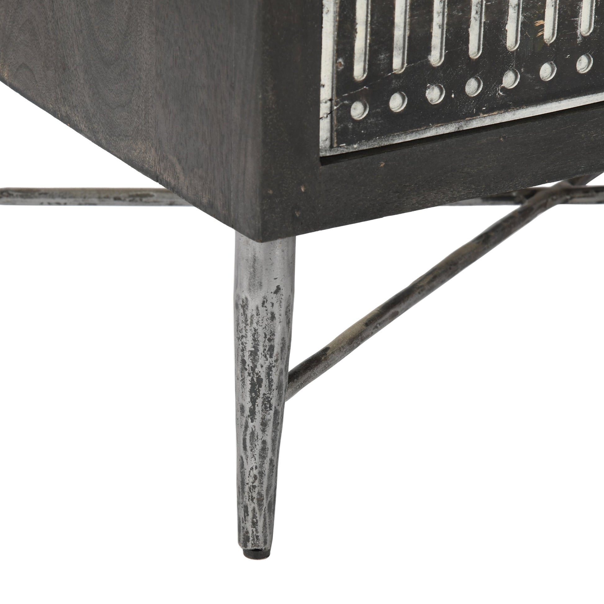 Meva Sarah 28" 2-Drawer Antique Brown Nightstand