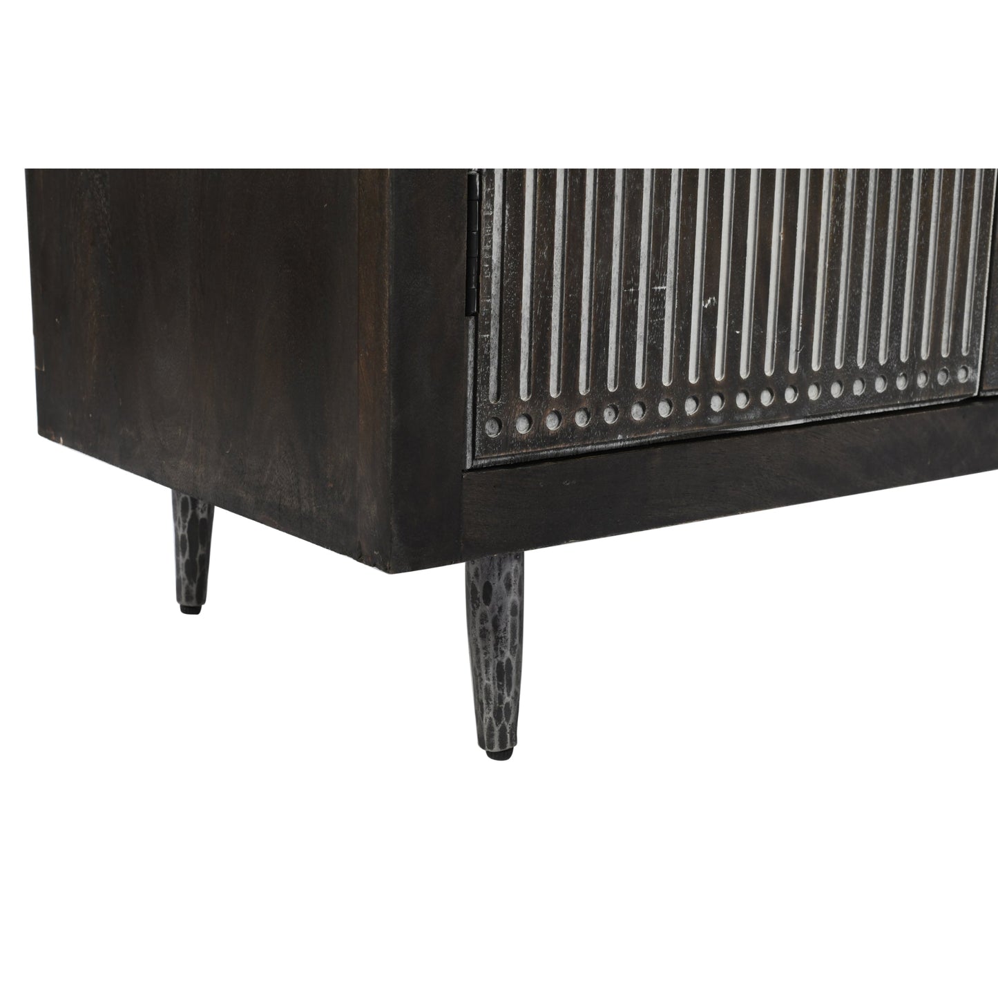 Meva Sarah 30" 4-Door Antique Brown Media Cabinet