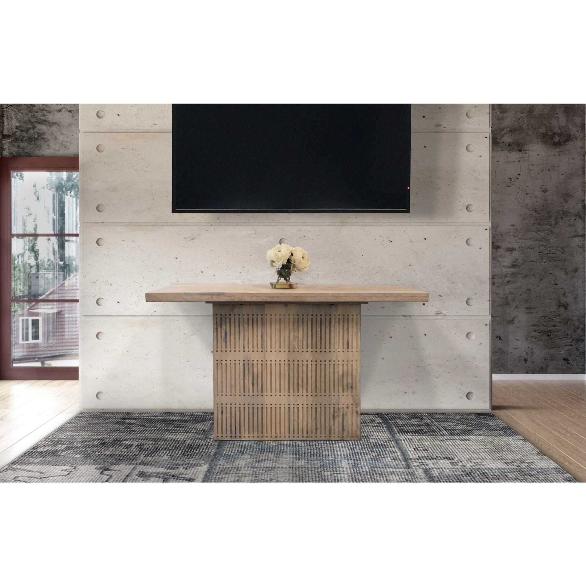 Meva Sarah 54" Ivory Console Table