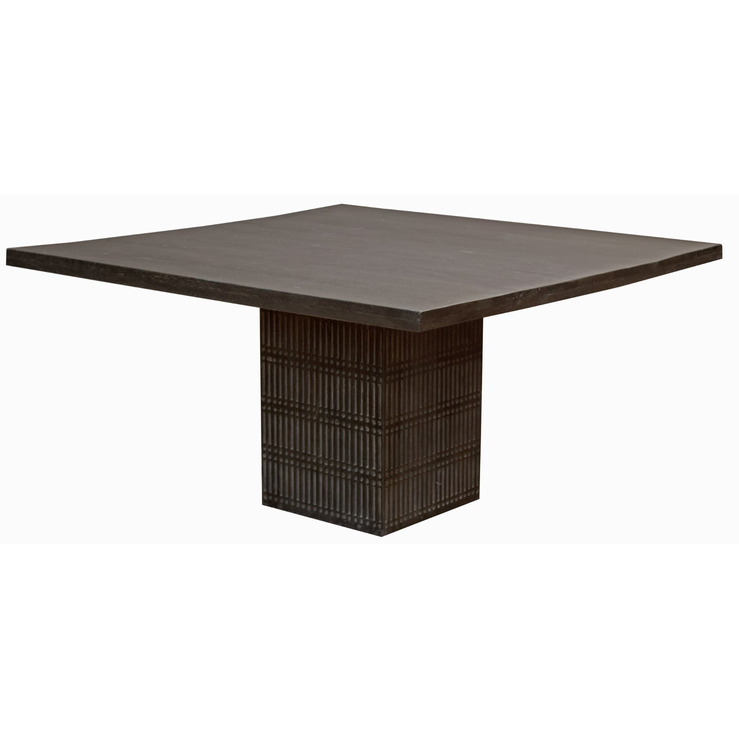 Meva Sarah 60" Antique Brown Square Dining Table