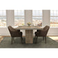 Meva Sarah 60" Ivory Square Dining Table