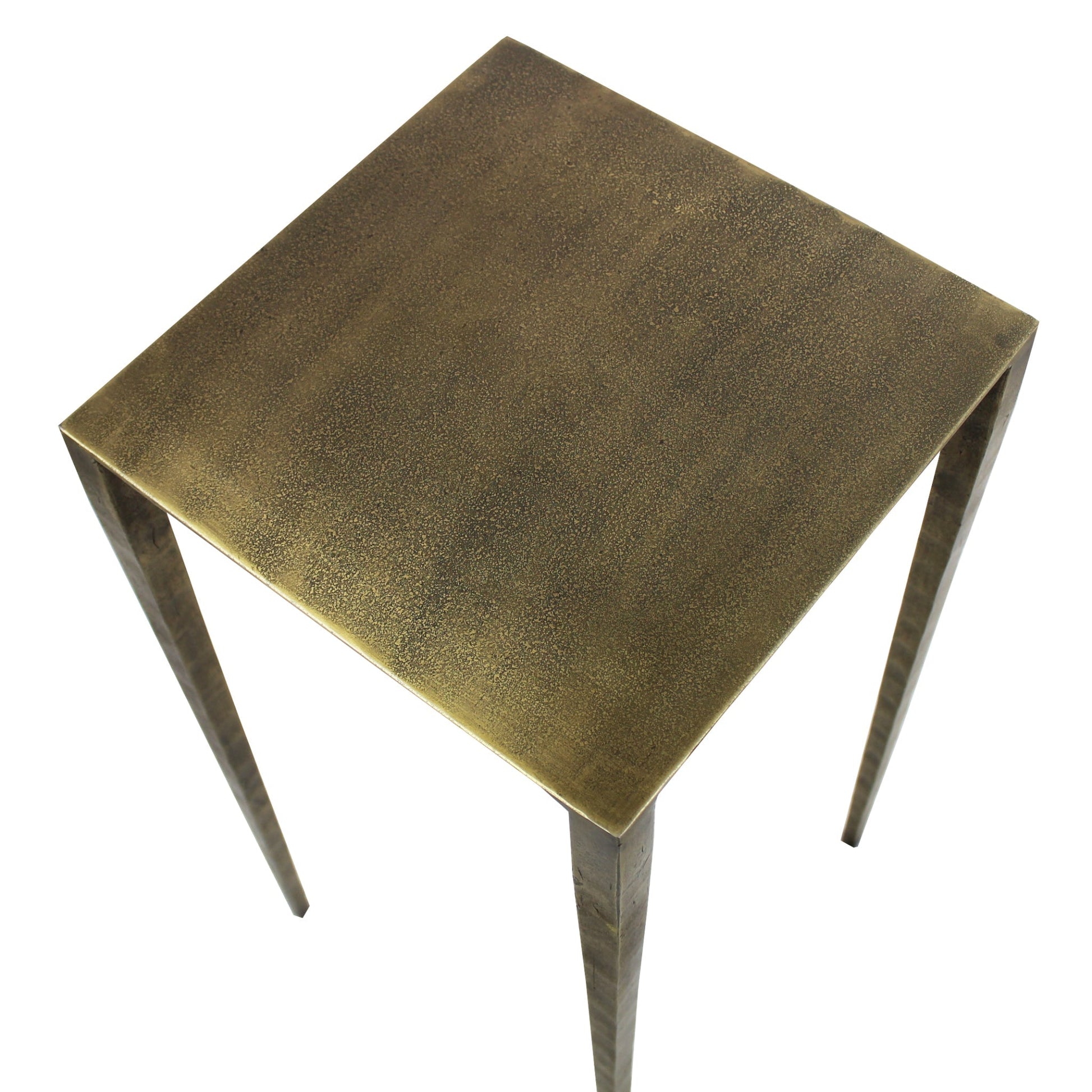 Meva Sheridan 12" Antique Brass Side Table