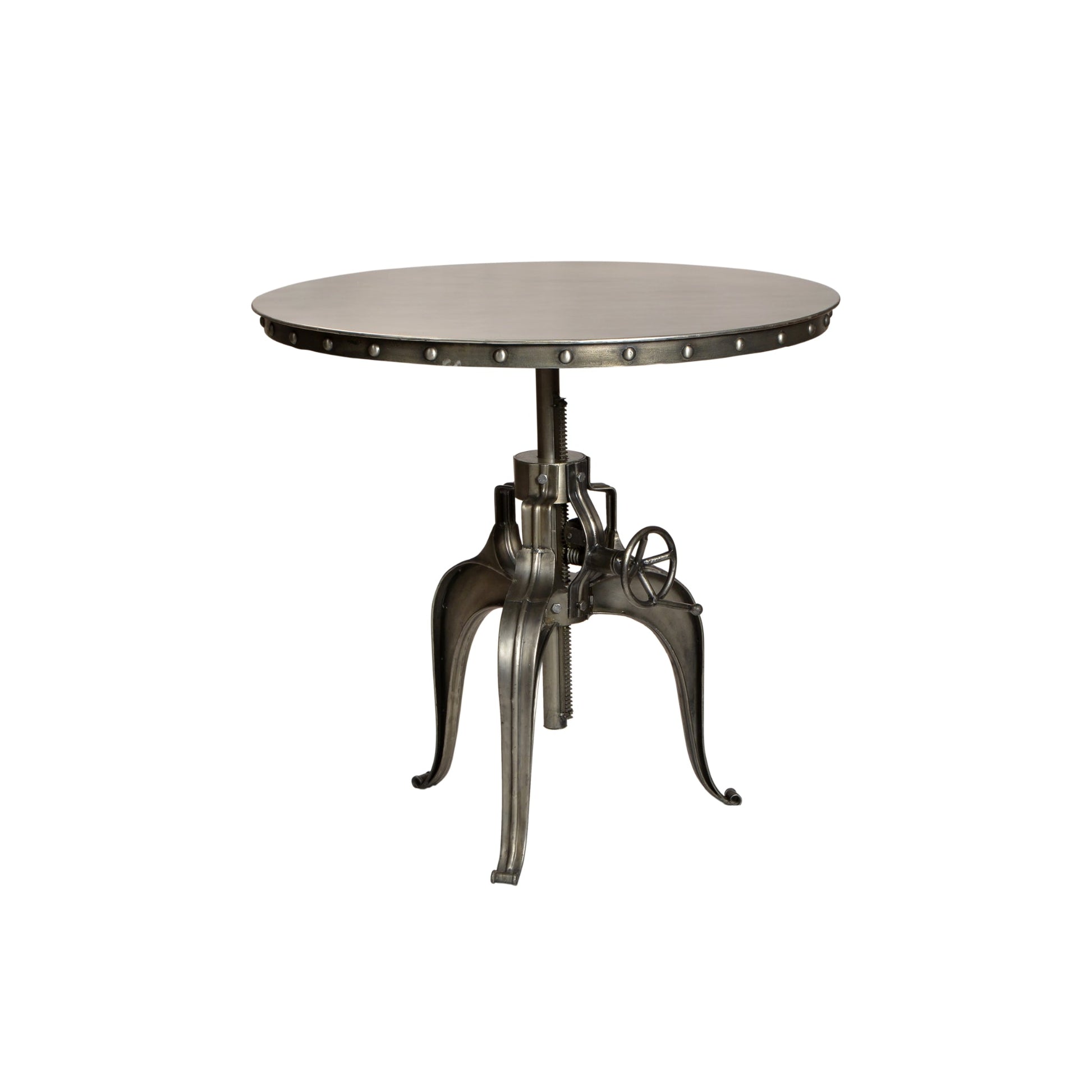 Meva Sheridan 36" Silver Adjustable Table