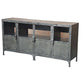 Meva Sheridan 61" 4-Door Silver Media Console