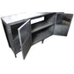 Meva Sheridan 72" 4-Door Silver Media Console