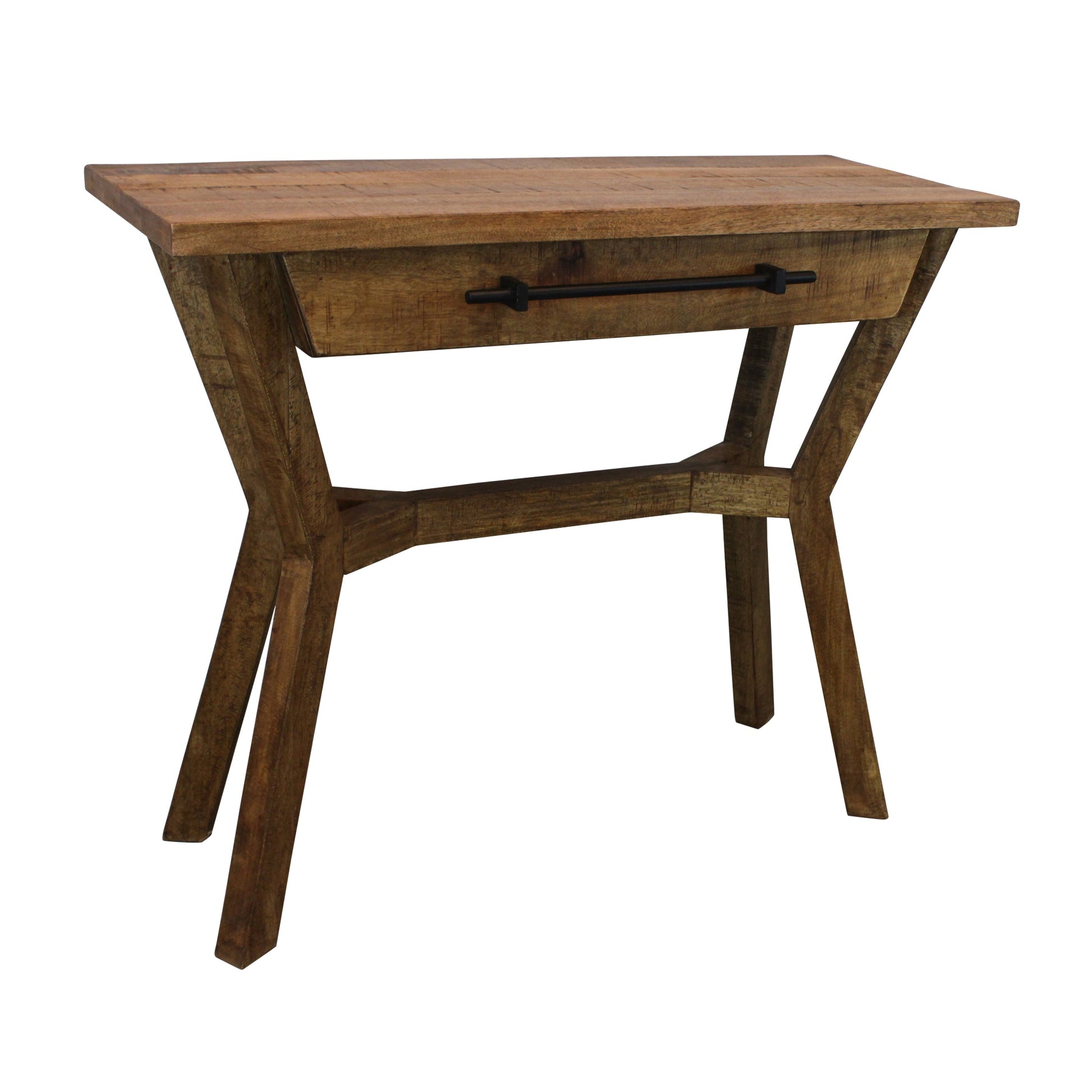 Meva Tahoe 36" 1-Drawer Natural Mango Wood Console Table