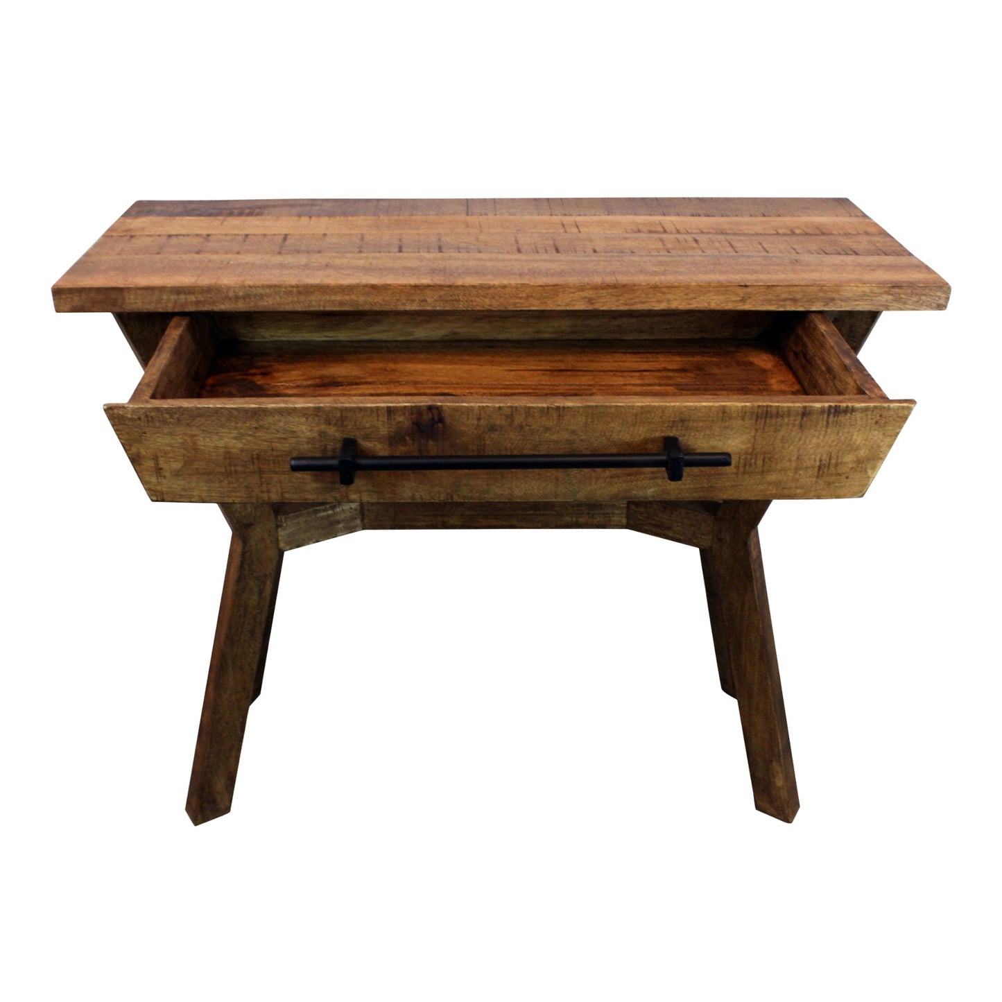 Meva Tahoe 36" 1-Drawer Natural Mango Wood Console Table
