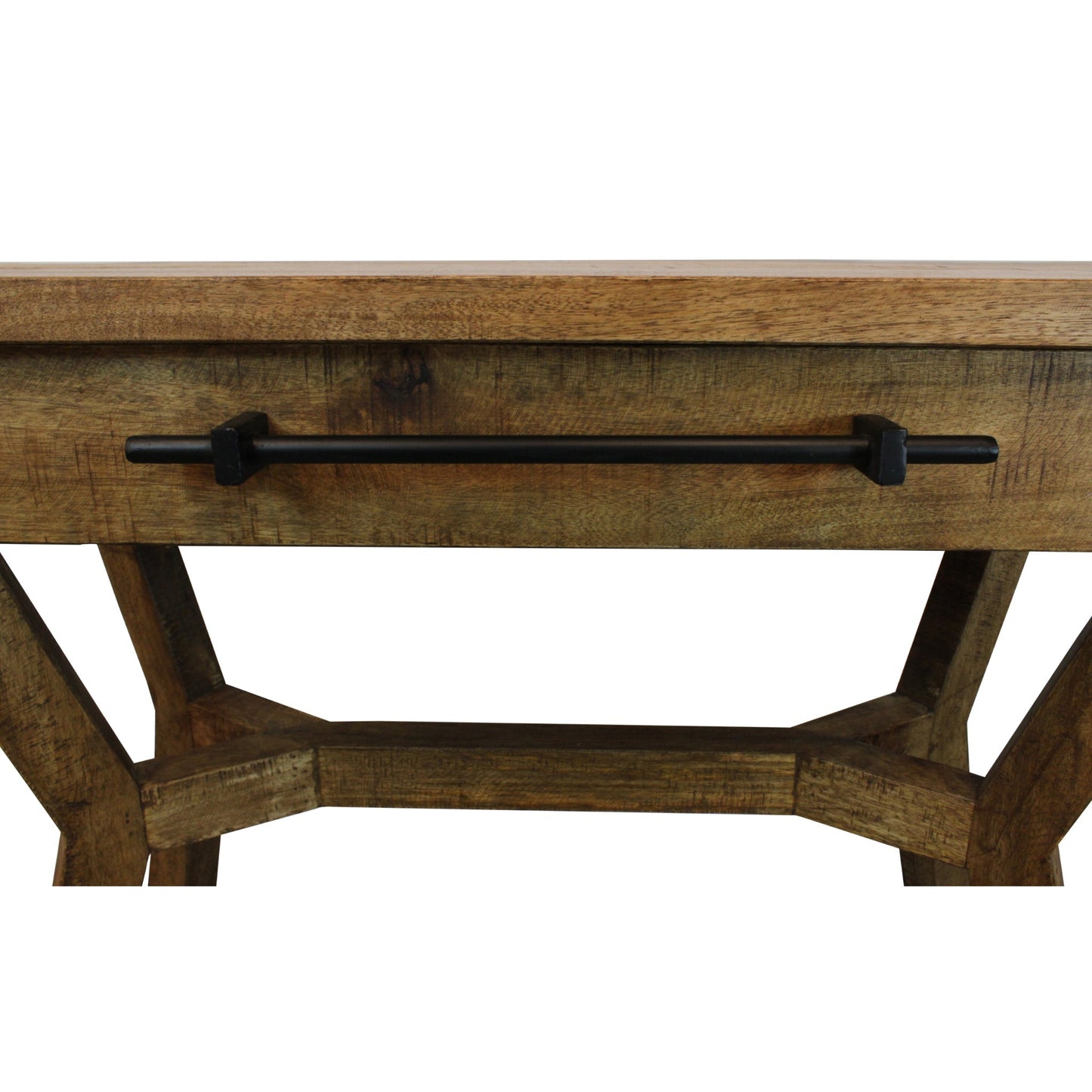 Meva Tahoe 36" 1-Drawer Natural Mango Wood Console Table