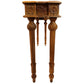 Meva Tigard 54" Walnut Console Table With Handcarved Detailing