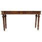 Meva Tigard 54" Walnut Console Table With Handcarved Detailing