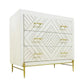 Meva Viktor 35" Natural Dresser With 3 Gliding Drawers and Hardware
