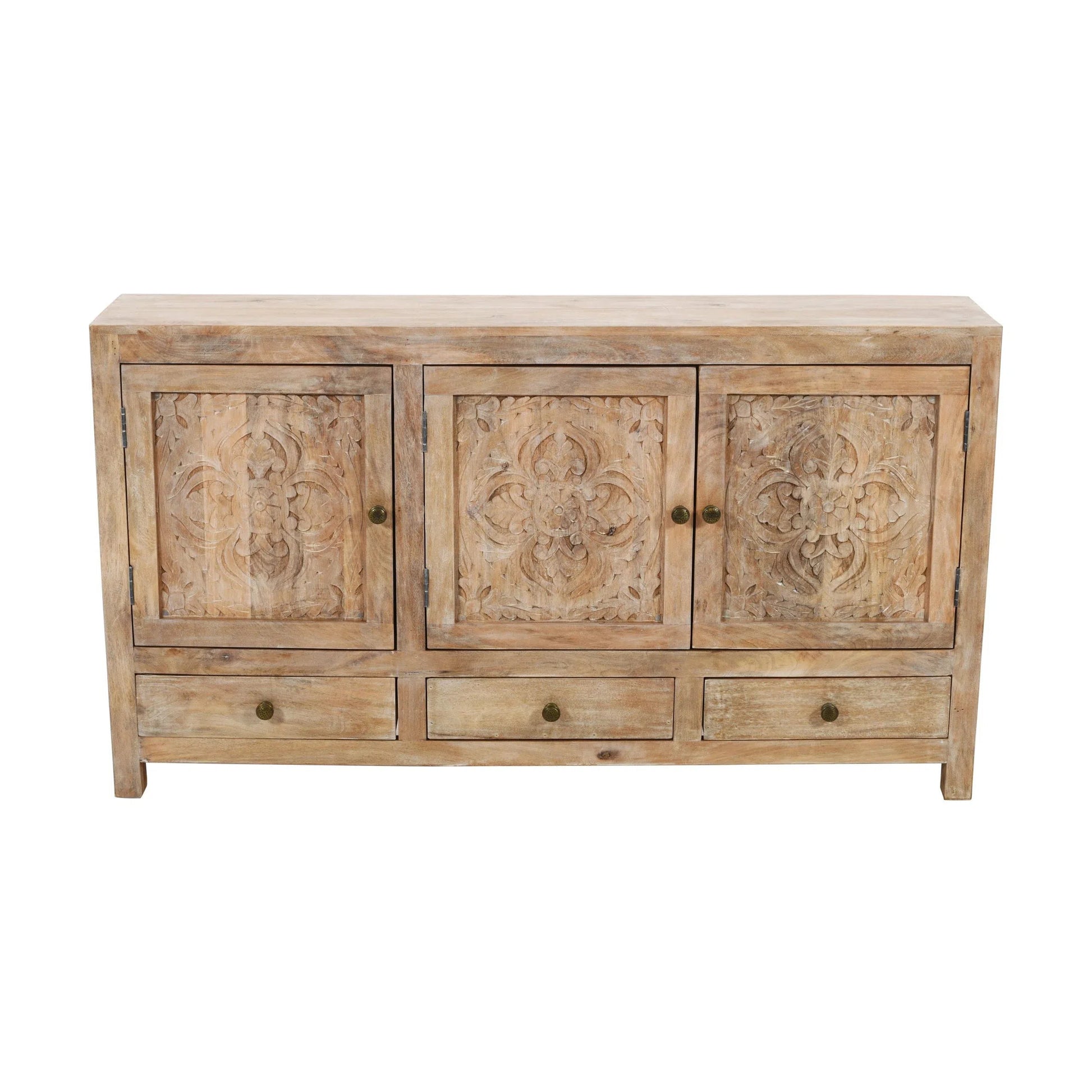 Meva Weatherly 15" 3-Door 3-Drawer Natural Sideboard
