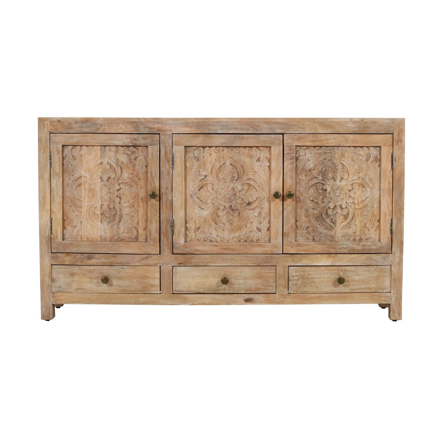 Meva Weatherly 15" 3-Door 3-Drawer Natural Sideboard