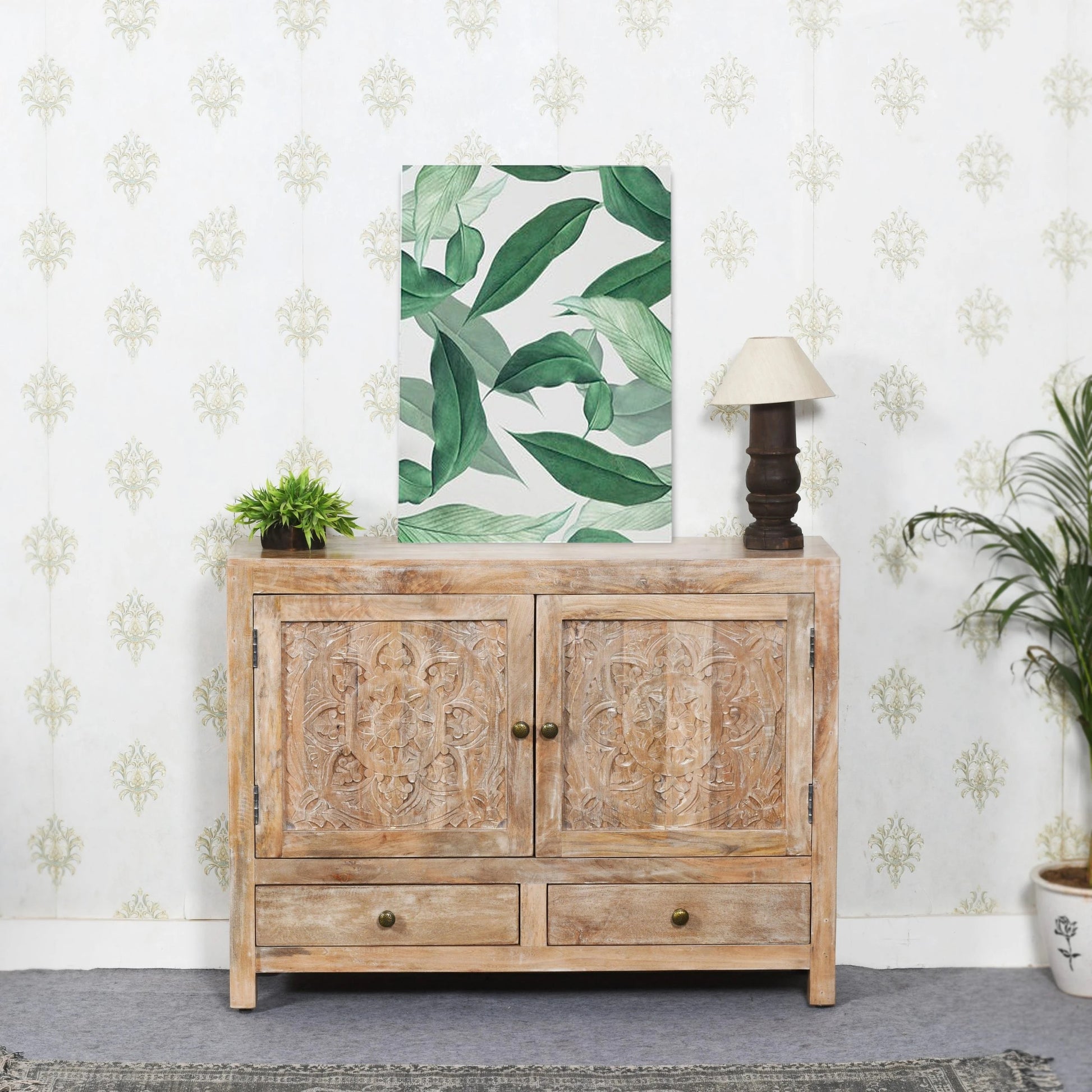 Meva Weatherly 48" 2-Door 2-Drawer Natural Sideboard